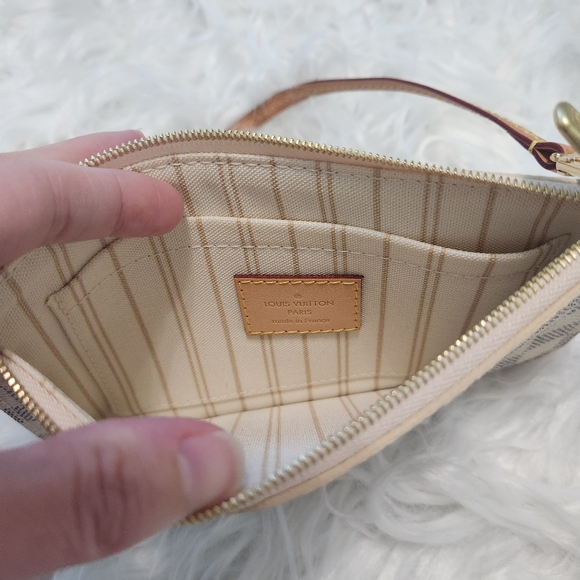 Authentic Louis Vuitton Damier Azur Pouchette PM - Picture 6 of 15